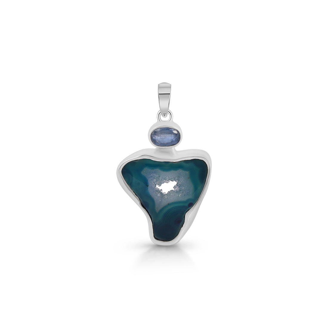 Blue Agate Pendant-(ABU-P-29.)